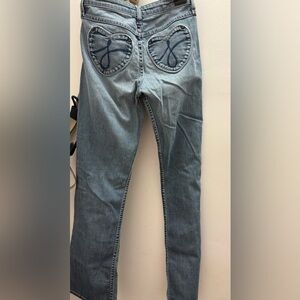 Juicy Couture Light Blue flare Jeans Heart pockets